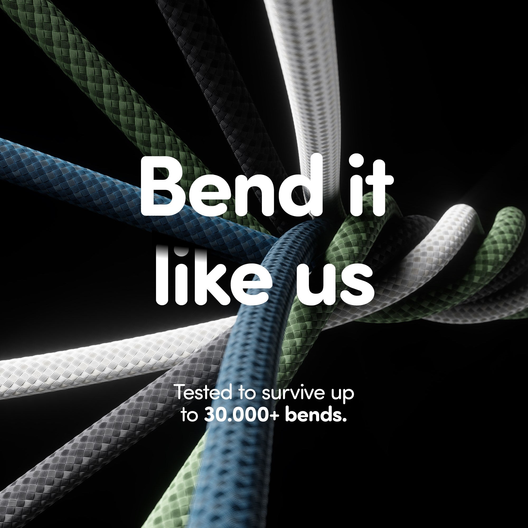 empower™ by PanzerGlass® Racing 240W USB-C to USB-C Cable | USB 2.0 | 2M | Space Black